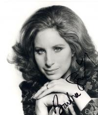 Barbra Streisand Signed 8 x 10 Photograph