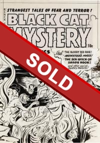 Al Avison : Black Cat Mystery #31 Cover Art