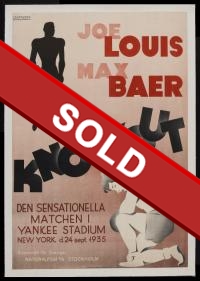 Knock Out - Swedish Joe Louis/Max Baer Poster
