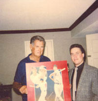 Bill with Ted Williams